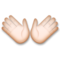 Open Hands - Light emoji on LG